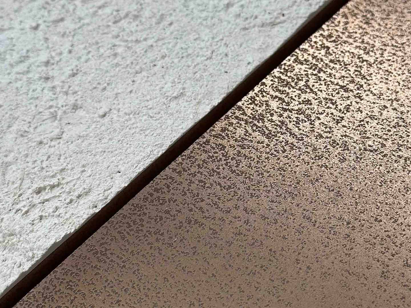 Metallische Beschichtung – Texturvergleich