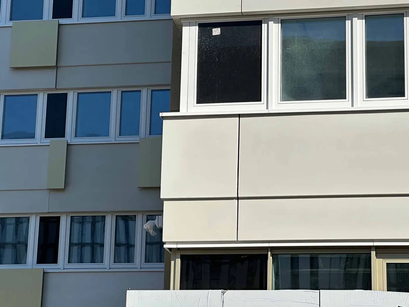 Werkseitig pigmentierte Fassadenelemente am Haus der Statistik